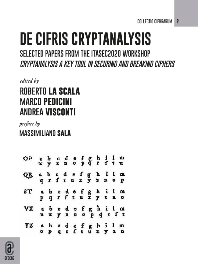 De Cifris Cryptanalysis