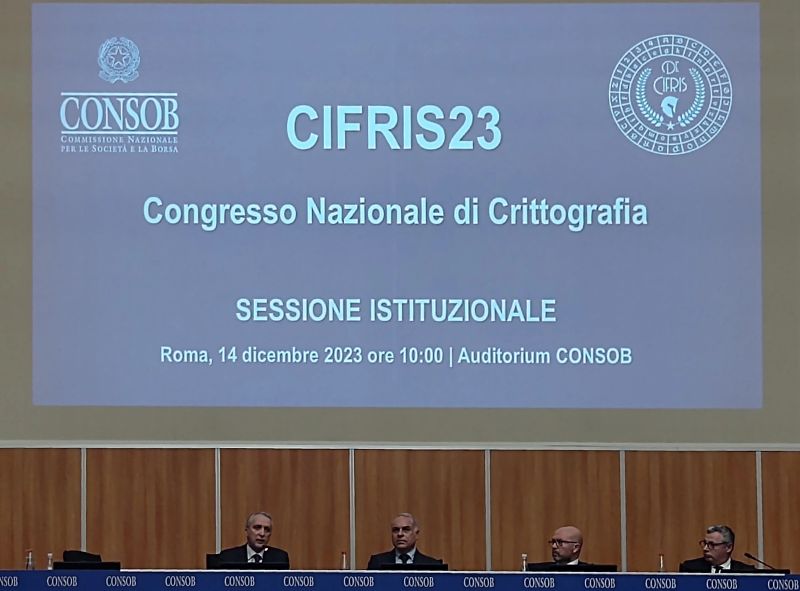 Immagine di CIFRIS23: primo convegno nazionale di crittografia